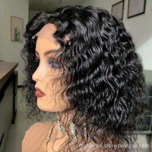 180 Density 4*4 Lace Human Hair Wigs for Black Women Wholesale Brazilian Virgin Hair 4*4 Lace Front Wig with Baby Hair